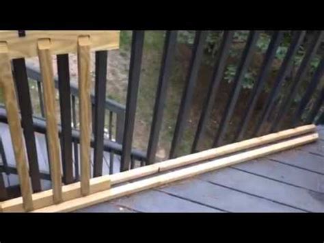 One way to do this is to get and install safety gates. Easy Sliding Gate for your Deck - YouTube
