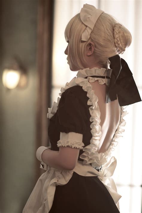 Fate Stay Night Saber Maid Outfit Cosplay Spot Unisex