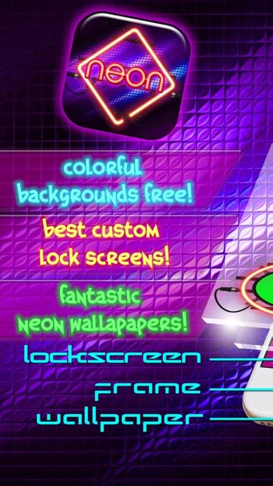 Neon Wallpaper Maker Free Glowing Lock Screen Themes And Custom