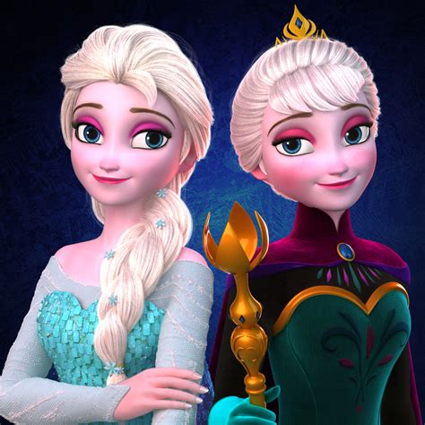 Elsa Princess Frozen 3d Obj