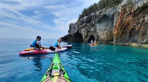 Kayaking To Zantes Magical Blue Caves Vedomare Hotel And Suites
