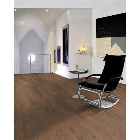 A Harvest Brown Oak Laminate Floor That Includes A Texturized Surface