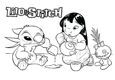 Disney Coloring Pages Lilo And Stitch At Free