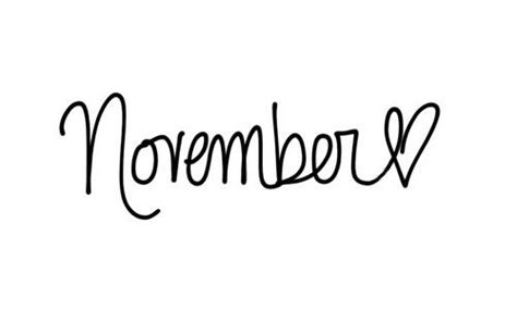 November Font November November Calendar And Just Like That November