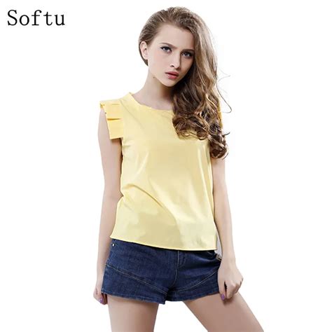 Buy Softu Fashion Women Summer Blouse O Neck Butterfly