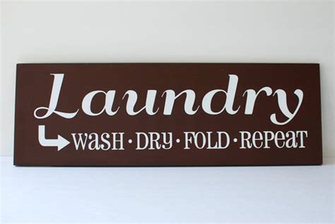 Laundry Room Wash Dry Fold Repeat Wooden Sign By Jeanre On Etsy 2495