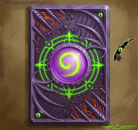 Warlock Card Back Fantasy Props Game Art Art