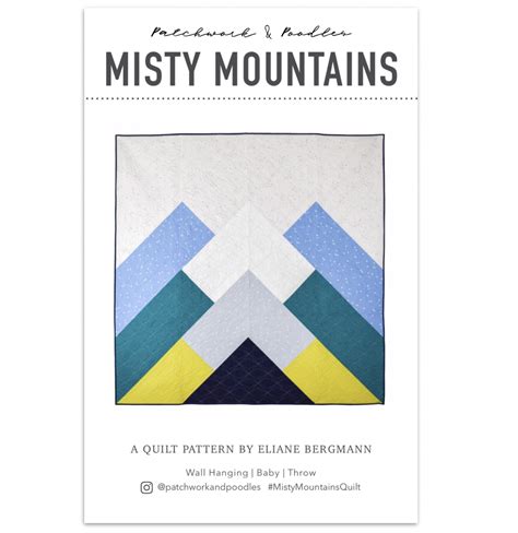 Misty Mountains Paper Patchwork And Poodles