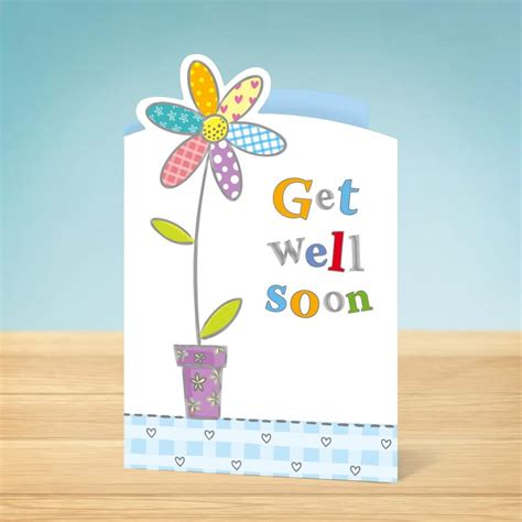 Get Well Card Get Well Soon Flower Garlanna Greeting Cards