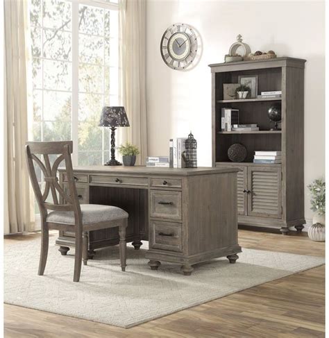 Homelegance Cardano Light Brown Executive Desk Verns Furniture