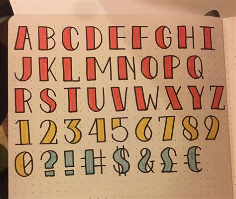 I Drew Out A Full Alphabet Of The Simple Gridded Title Lettering Ive