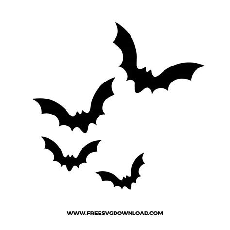 Halloween Bat Silhouette Svg
