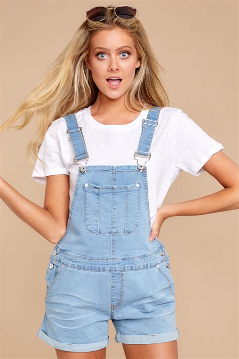 no one can deny short light denim overalls in 2020 overall shorts dungarees shorts denim