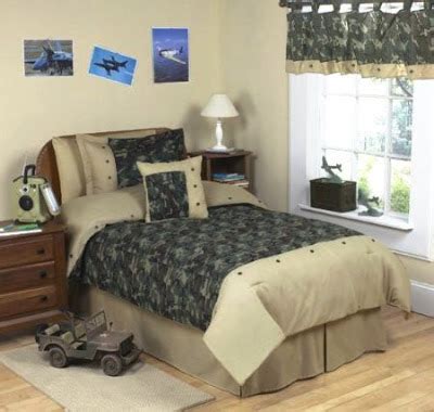 We have army, navy, coast guard, marines and air force decor & gifts. Bedroom Decor Ideas and Designs: Army Military Camo Themed ...