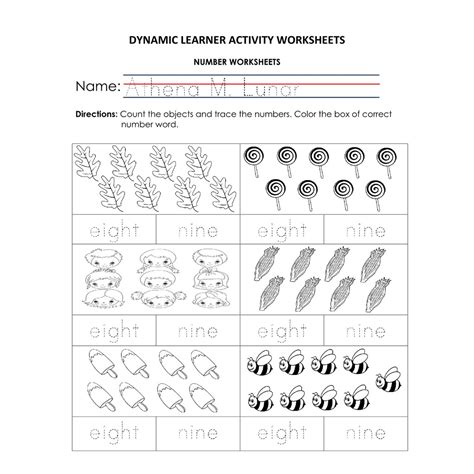 30 Pages Numbers 1 10 Activity Worksheets For Preschool Grade 1 See