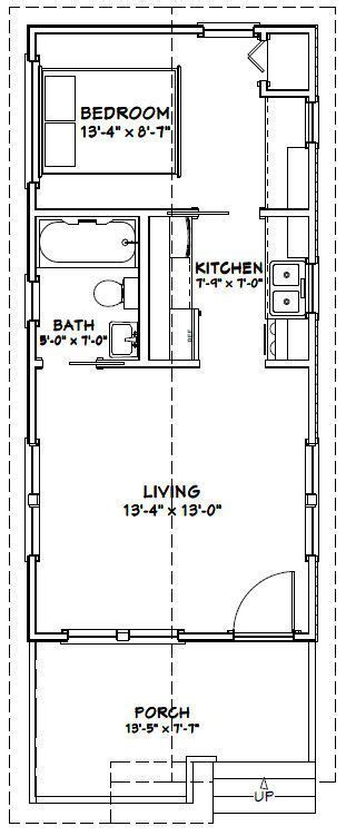 Our award winning residential house plans, architectural home designs, floor plans, blueprints and home plans will make your dream home a reality! 14x30 Tiny House -- #14X30H1A -- 419 sq ft - Excellent Floor Plans | Tiny house floor plans ...