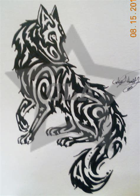 Tribal Wolf Tattoo By 3nergized On Deviantart