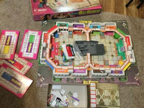 Vintage 1989 Electronic Mall Madness Board Game Milton Bradley Complete