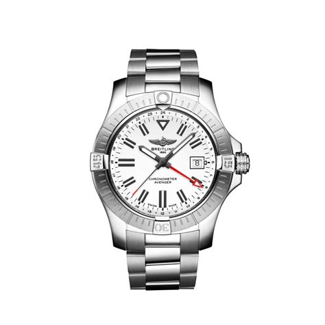 Breitling Avenger Automatic Gmt 43 Stainless Steel White Simmons