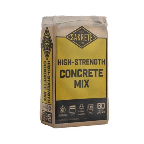 Sakrete High Strength 60 Lb High Strength Concrete Mix In The Concrete