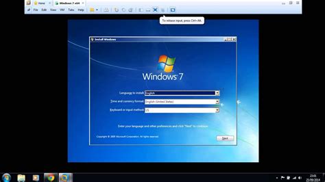 Instalando A Máquina Virtual Vmware Windows 7 Ultimate Youtube