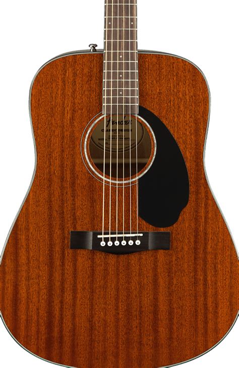 Fender Cd 60s All Mahogany Acoustic Guitar Natural Finish Reverb