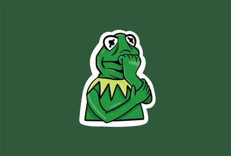 Kermit The Frog Sticker Waterproof Etsy