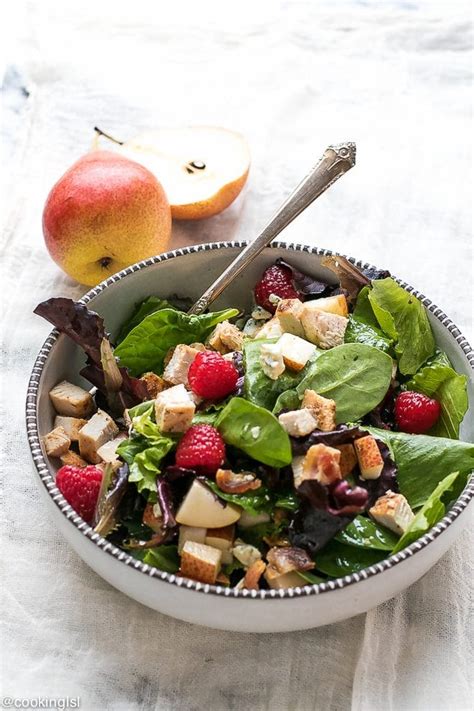 Pear And Raspberry Chicken Salad Recipe Cooking Lsl