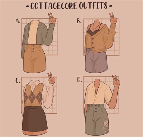 Cottage Core Outfits 🪵🍂🤎 Em 2021 Roupas De Personagens Desenhos De