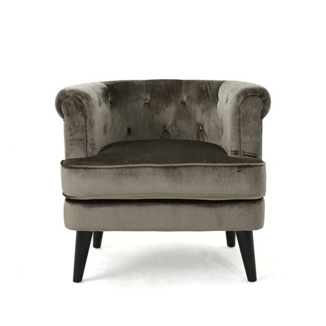 Check out our mid century club chairs selection for the very best in unique or custom, handmade pieces from our living room furniture shops. Noble House Miguel Mid-Century Modern Tufted Gray New ...