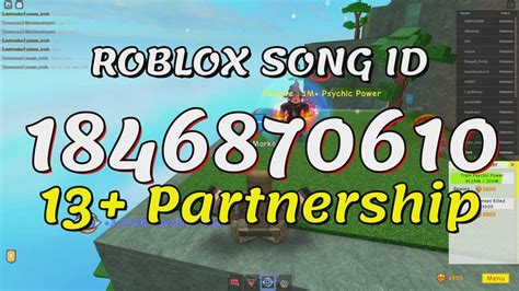 13 Partnership Roblox Song Idscodes Youtube