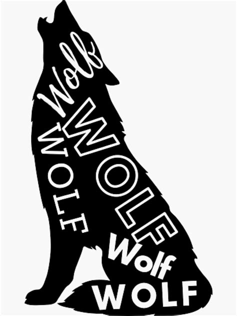Wolf Wolf Howling Wolf Sticker For Sale By Touchofalaska Redbubble