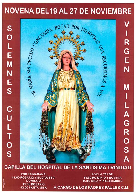 Novena A La Virgen Milagrosa Diócesis De Salamanca