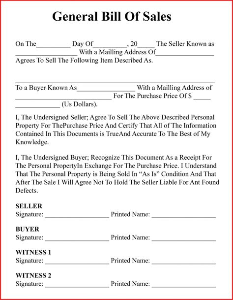 Free Kentucky Dmv Vehicle Bill Of Sale Form Pdf Word Doc Kentucky