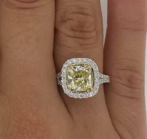 375 Carat Cushion Cut Diamond Engagement Ring Ara Diamonds