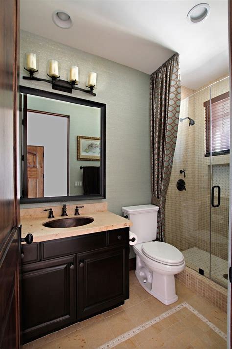 Single bathroom vanities are ideal for guest baths, as they provide a lot of style in a compact package. Bathroom. Marvelous Furnitures Interior For Guest Bath ...