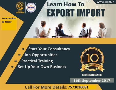 Free Seminar On Import And Export Management