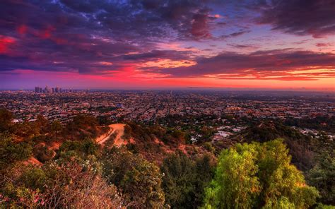 Los Angeles Sunset Wallpapers Wallpaper Cave