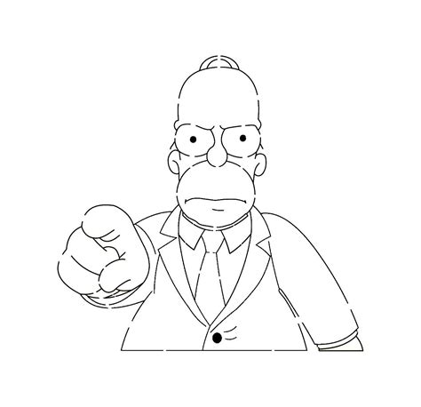 How to draw a homer simpson. Homer Simpson I Want You stencil template | Stencil ...
