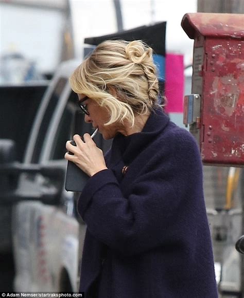 Naomi Watts Brushes Her Teeth On The Sidewalk While Filming Netflix