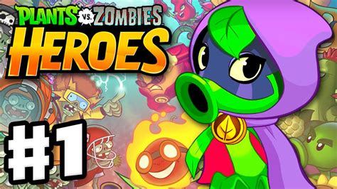 Plants Vs Zombies Heroes Gameplay Walkthrough Part 1 Green Shadow