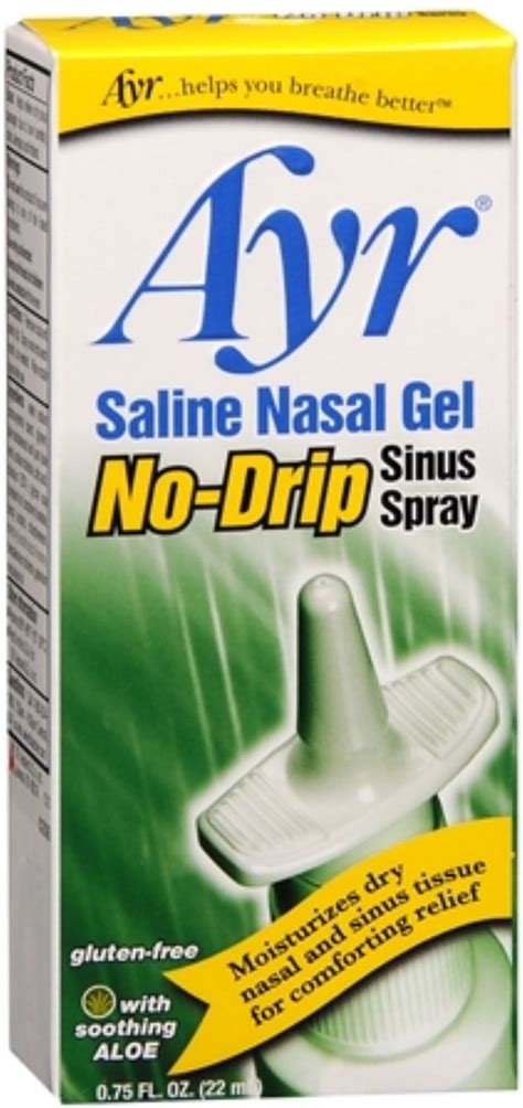 Buy Ayr Saline Nasal Gel No Drip Sinus Spray 075 Oz Pack Of 6 Online At Lowest Price In India