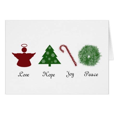 Love Hope Joy Peace Christmas Card In 2021 Holiday