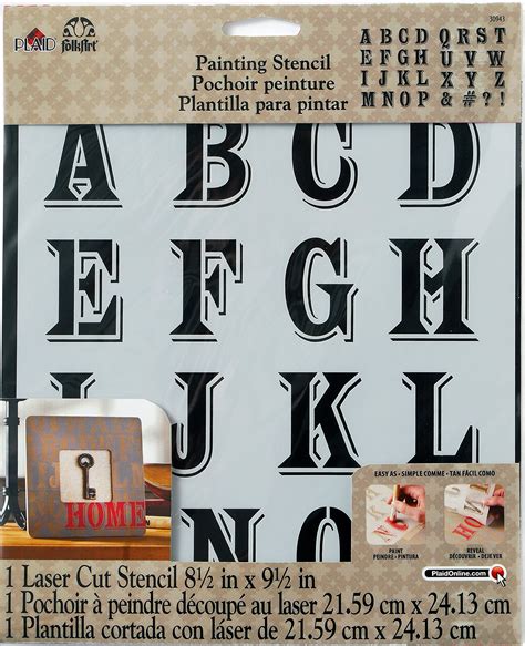 Buy Folkart Large Painting Stencil Peddler Alphabet Online At