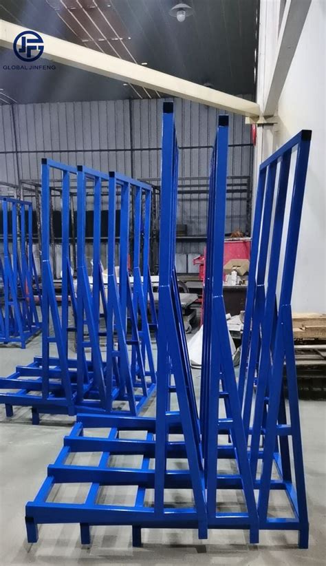Insulating Glass Sheet Vertical Sorting Cart Glass Transport Rack