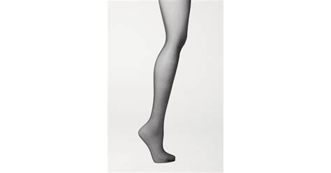 Wolford Cotton Nude Denier Tights In Black Lyst