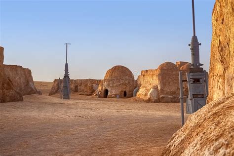 Abandoned Scenery Of The Planet Tatooine For The Filming Of Star Wars