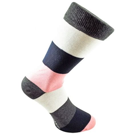 Tresanti Navy Blue Pink White And Grey Striped Mens Socks From Ties