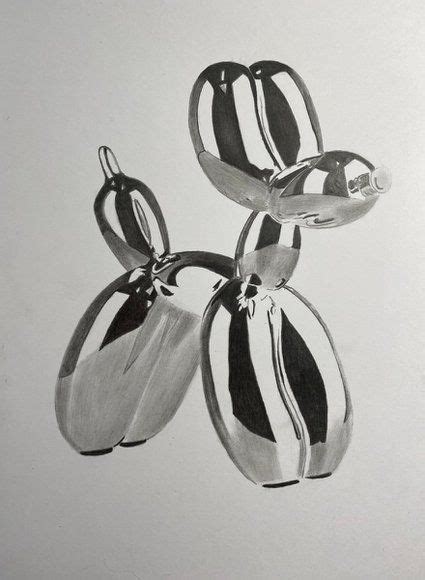 View Balloon Dog Artfinder Art Pencil Pencil Drawings How To Draw
