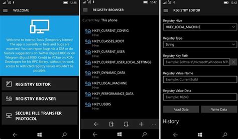 How To Edit Registry Files In Windows 10 Mobile